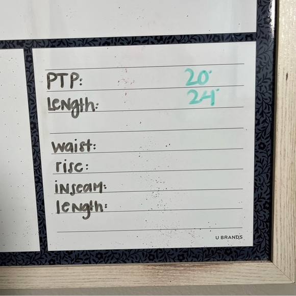 WRK Men Shirt Small Blue Gingham Plaid Geometric Long Sleeve Reworked Pocket - Picture 10 of 10